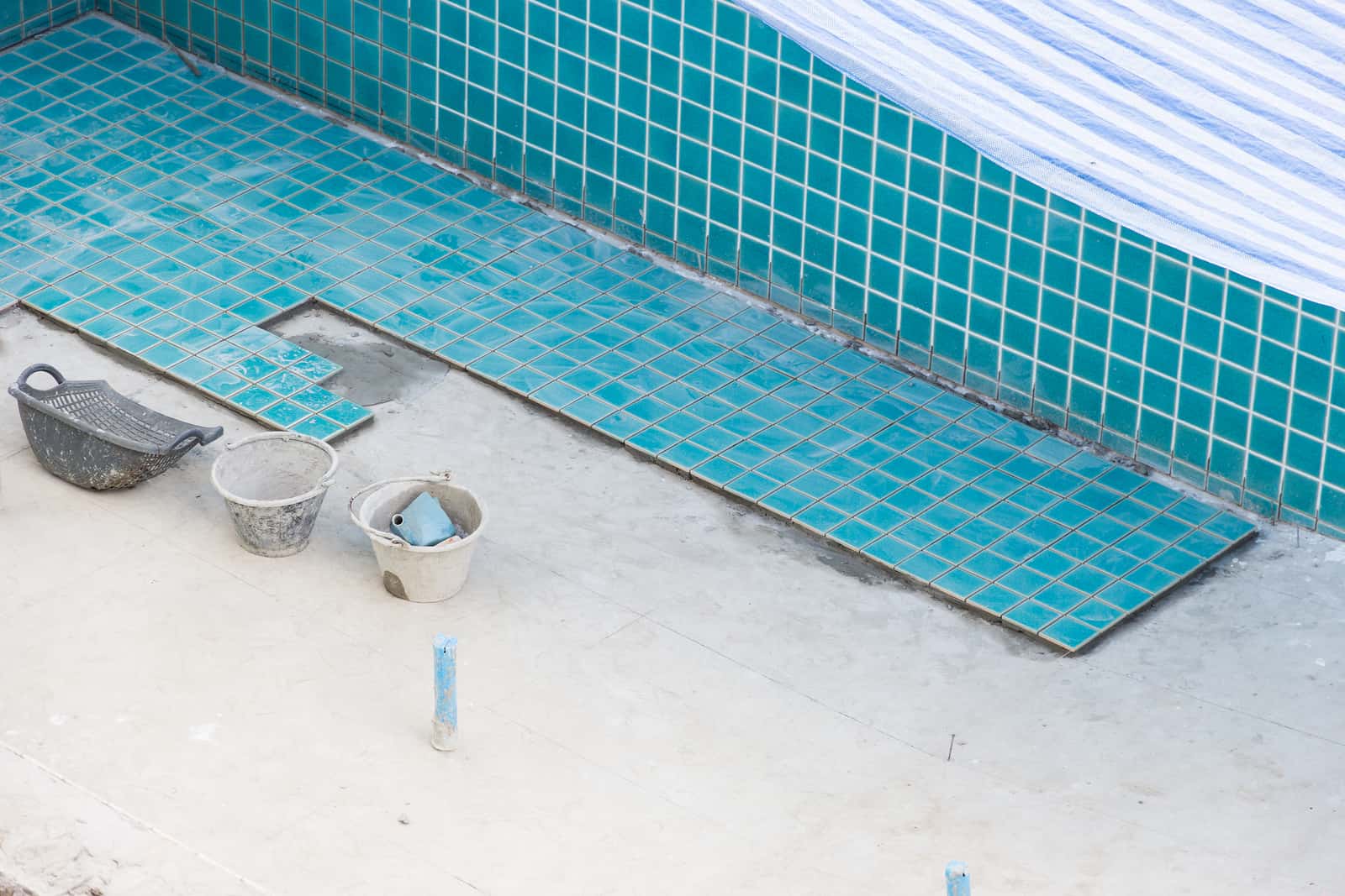 industrial construction installation tiler builder swimming pool